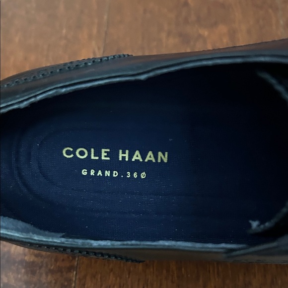 Cole Haan Black Leather Lace-Up Oxfords, Size 12 - Picture 14 of 16